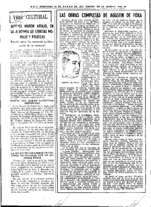 ABC MADRID 24-01-1973 página 61