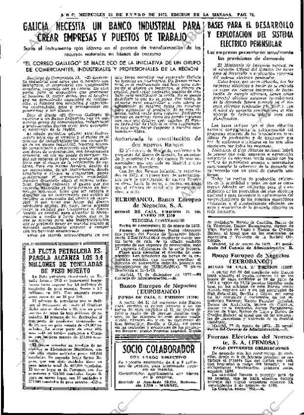 ABC MADRID 24-01-1973 página 71