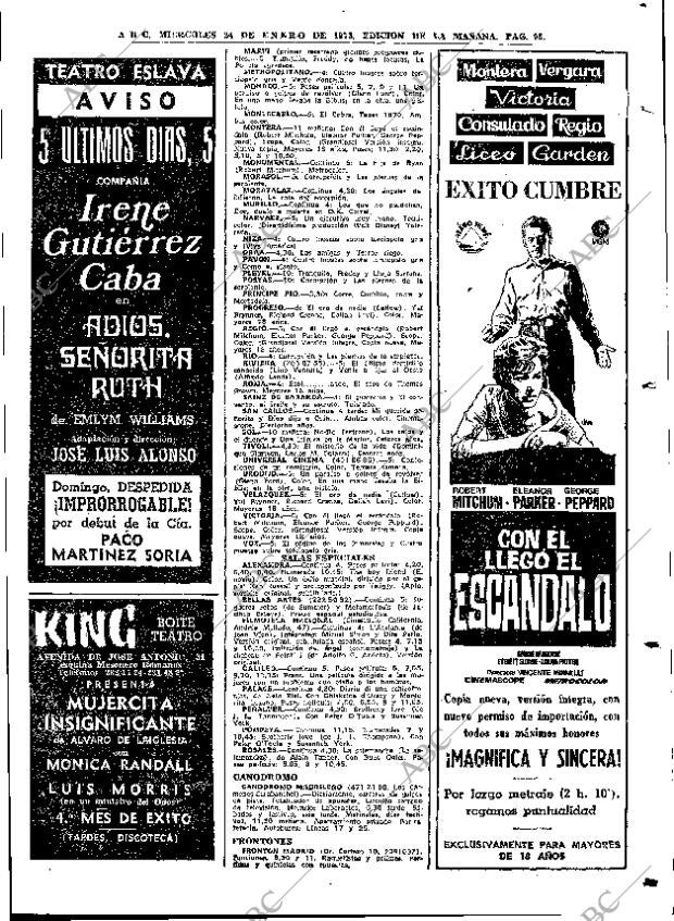 ABC MADRID 24-01-1973 página 95