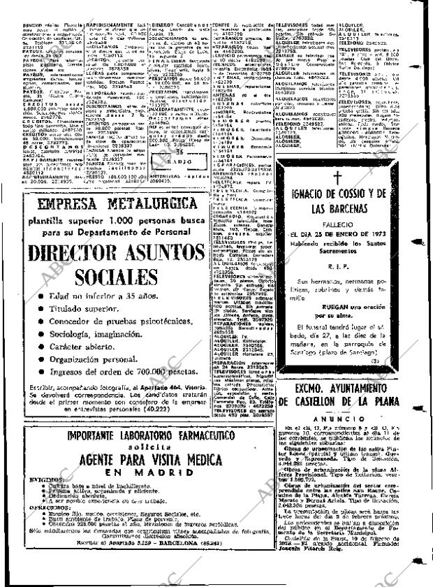 ABC MADRID 26-01-1973 página 105