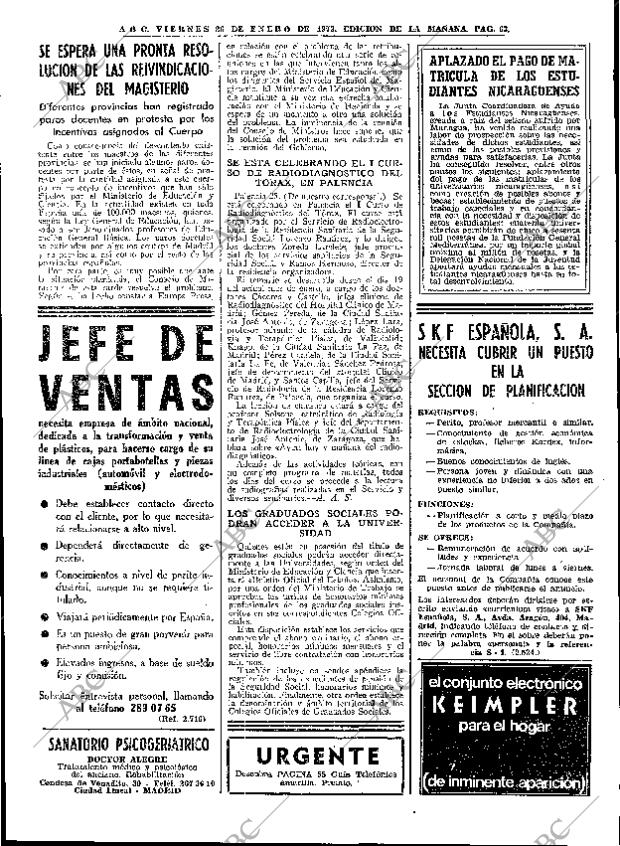 ABC MADRID 26-01-1973 página 63