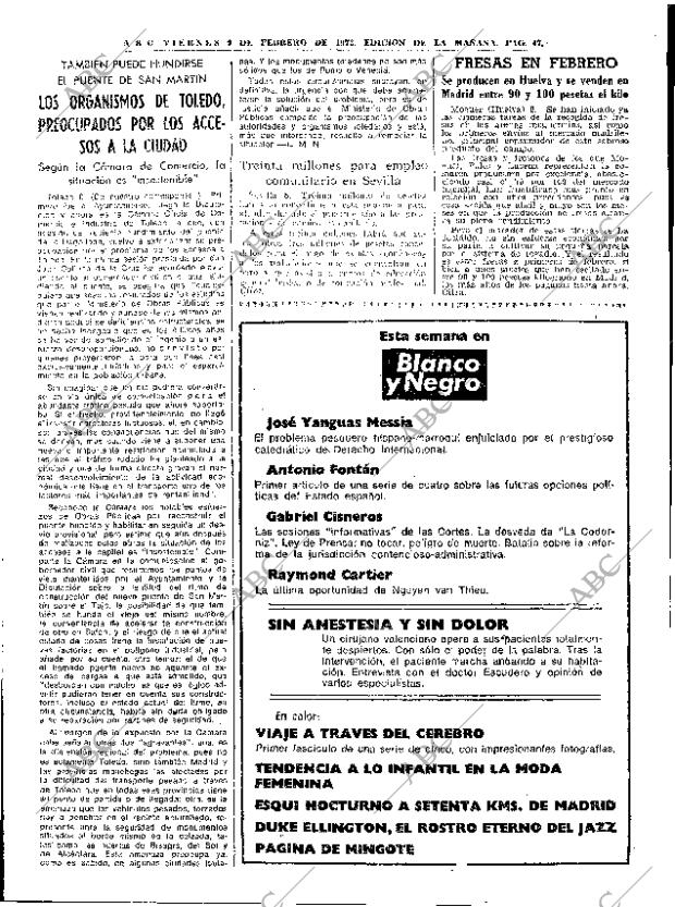 ABC MADRID 09-02-1973 página 47