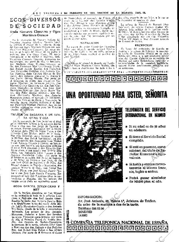 ABC MADRID 09-02-1973 página 55