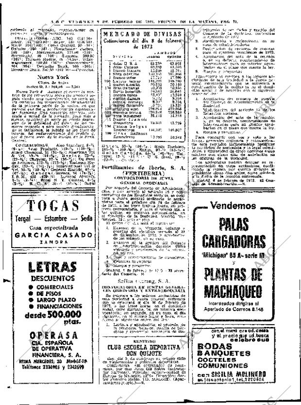 ABC MADRID 09-02-1973 página 70
