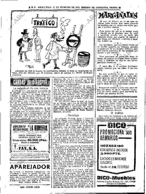 ABC SEVILLA 11-02-1973 página 43