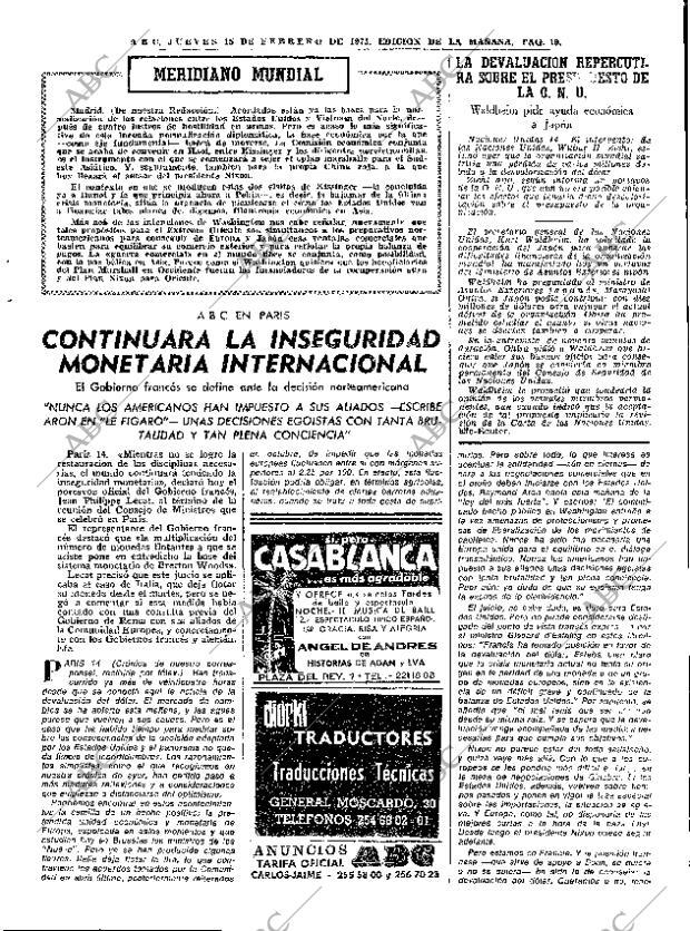 ABC MADRID 15-02-1973 página 19