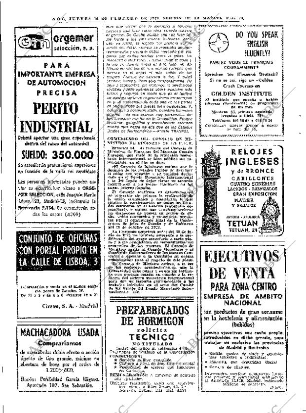 ABC MADRID 15-02-1973 página 20