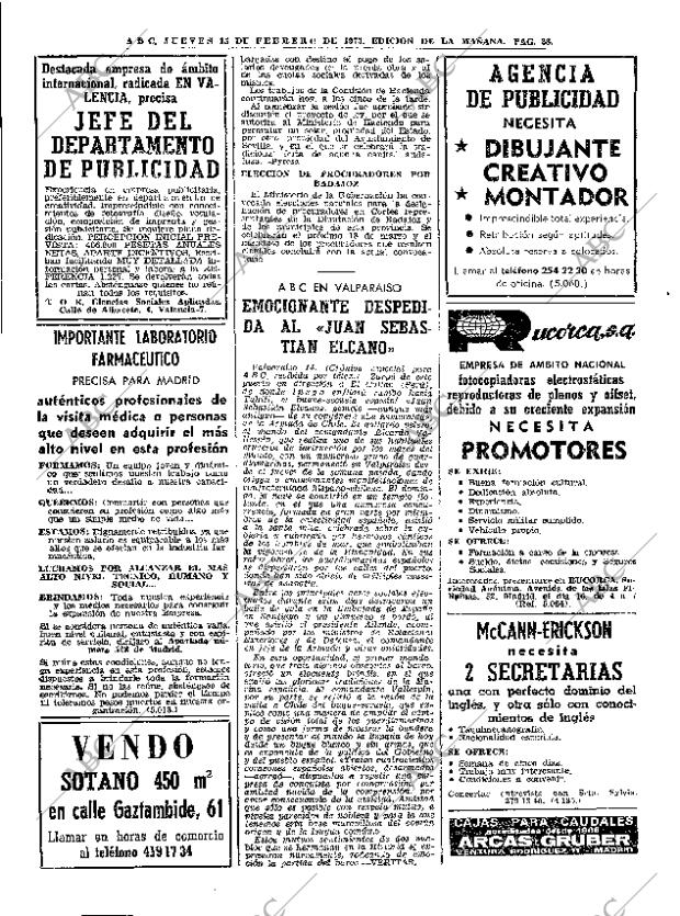 ABC MADRID 15-02-1973 página 28