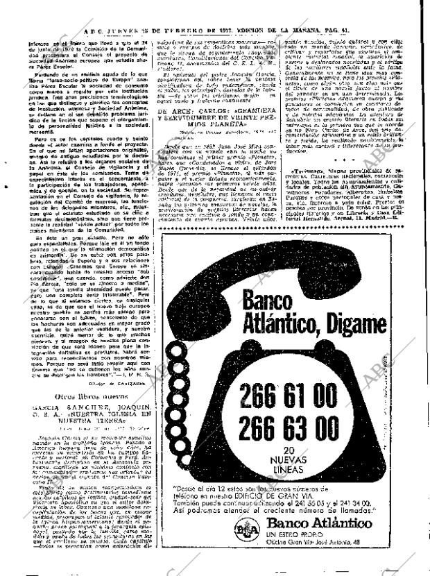 ABC MADRID 15-02-1973 página 61