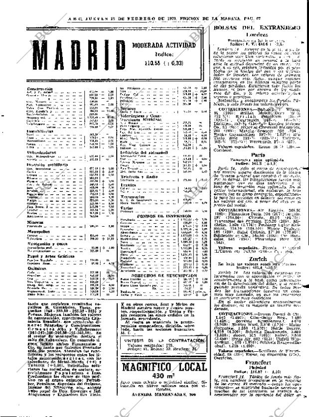 ABC MADRID 15-02-1973 página 67