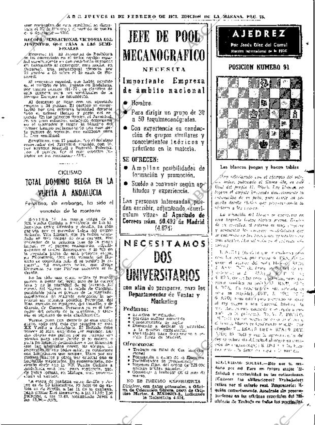 ABC MADRID 15-02-1973 página 75