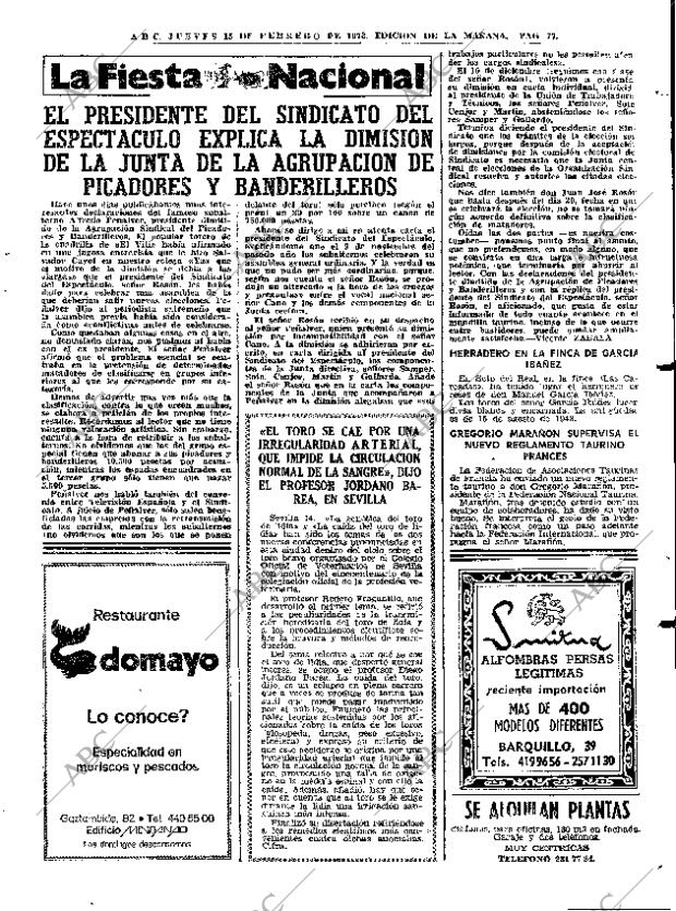 ABC MADRID 15-02-1973 página 77