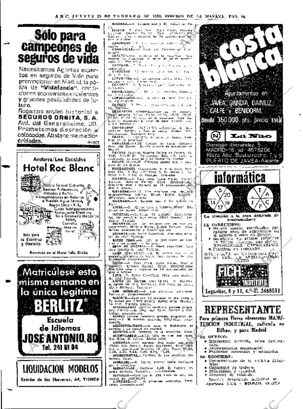 ABC MADRID 15-02-1973 página 86