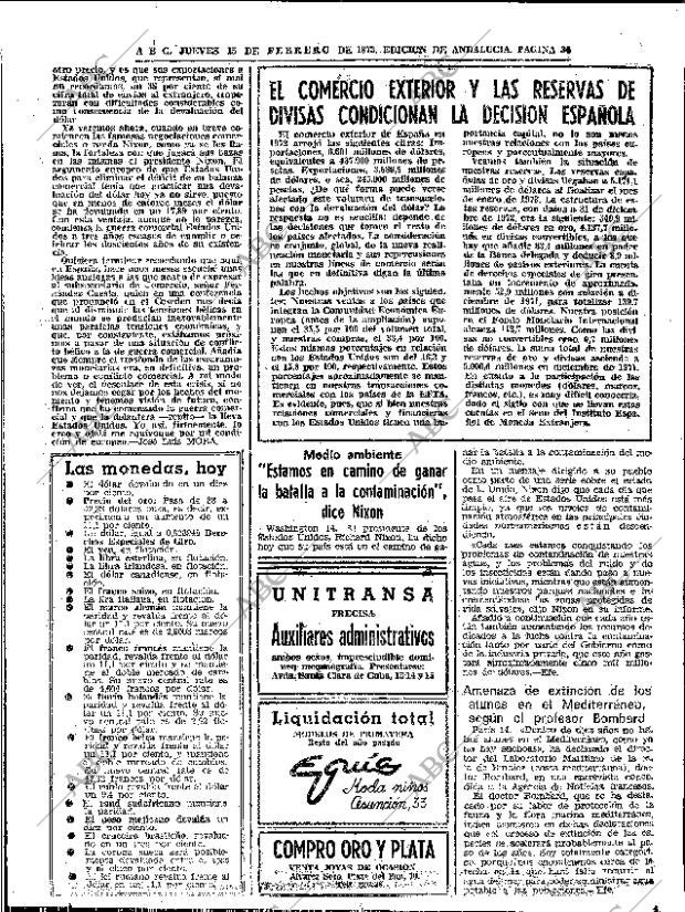 ABC SEVILLA 15-02-1973 página 34