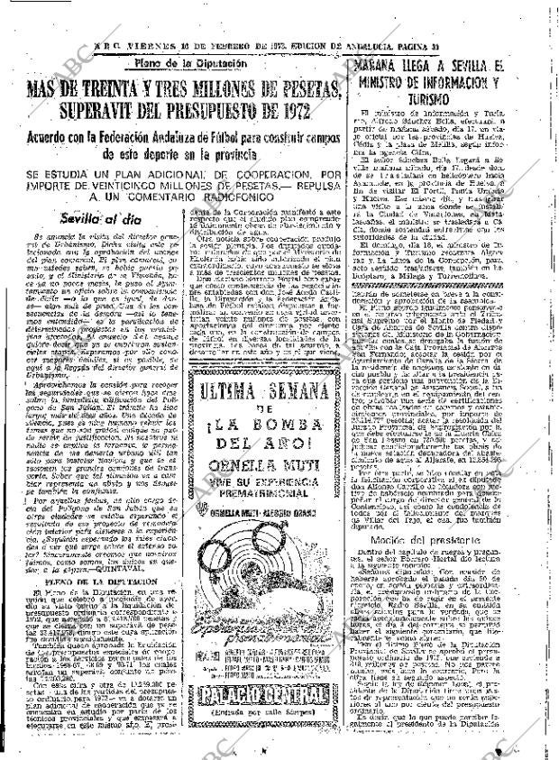 ABC SEVILLA 16-02-1973 página 31