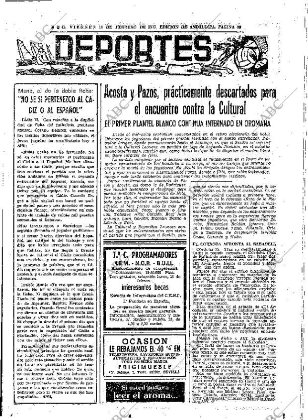 ABC SEVILLA 16-02-1973 página 39