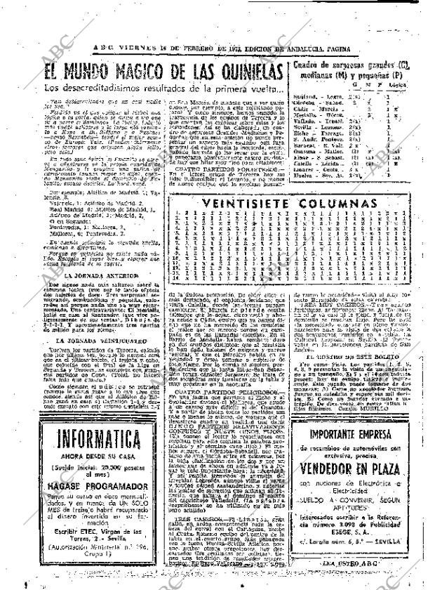 ABC SEVILLA 16-02-1973 página 40