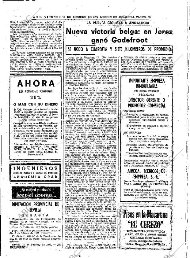 ABC SEVILLA 16-02-1973 página 43