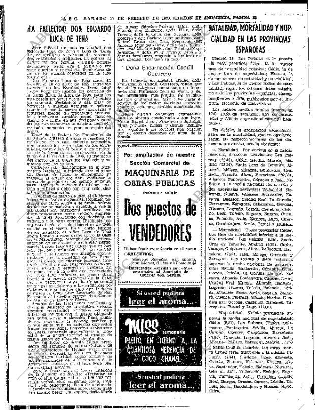 ABC SEVILLA 17-02-1973 página 22