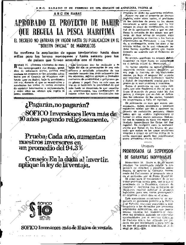 ABC SEVILLA 17-02-1973 página 25