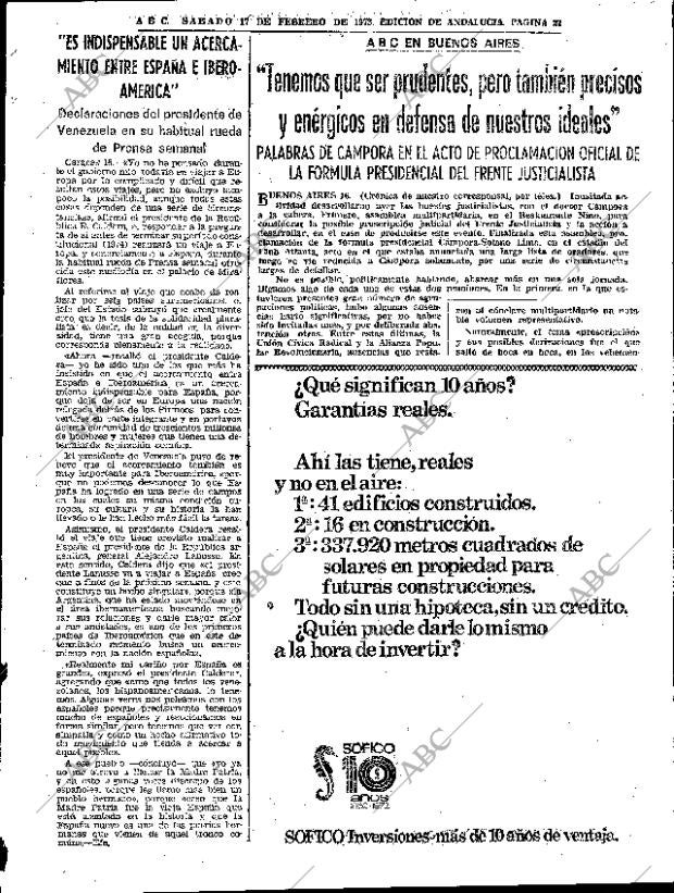 ABC SEVILLA 17-02-1973 página 27