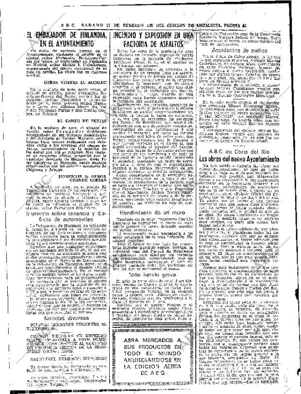 ABC SEVILLA 17-02-1973 página 42