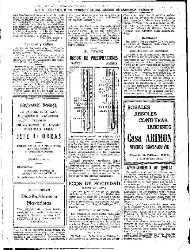 ABC SEVILLA 17-02-1973 página 48