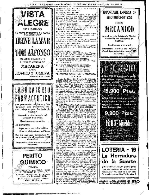 ABC SEVILLA 17-02-1973 página 50