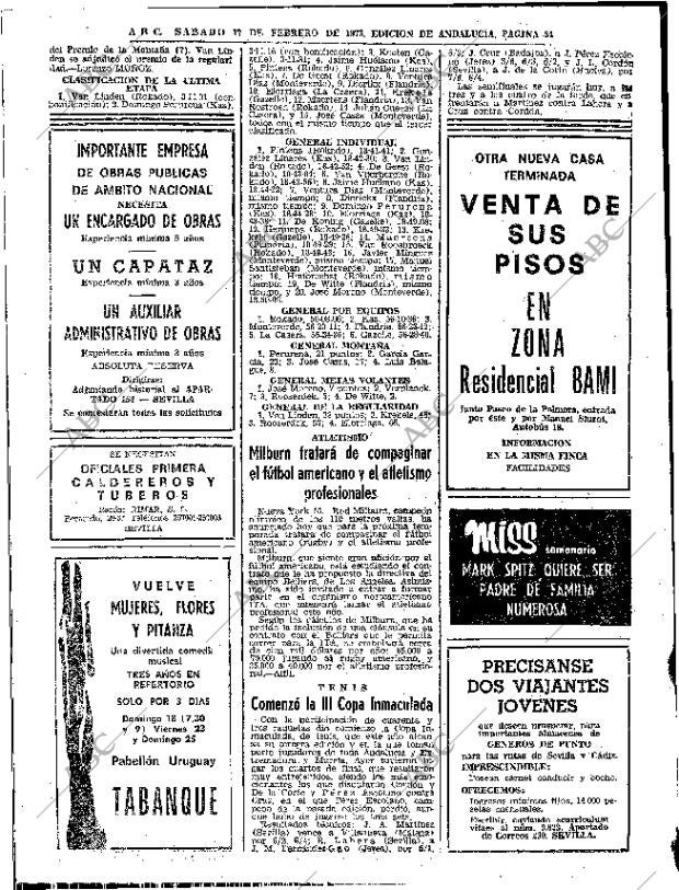 ABC SEVILLA 17-02-1973 página 54