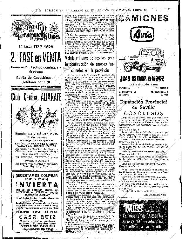 ABC SEVILLA 17-02-1973 página 56