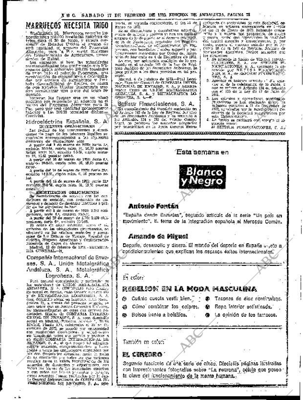 ABC SEVILLA 17-02-1973 página 73