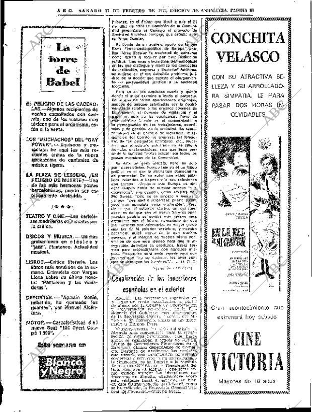 ABC SEVILLA 17-02-1973 página 83