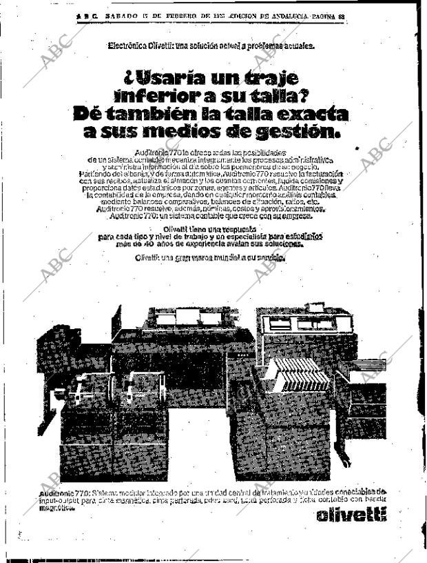 ABC SEVILLA 17-02-1973 página 88
