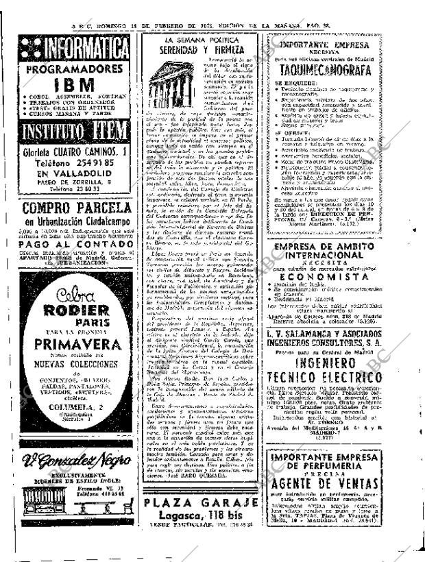 ABC MADRID 18-02-1973 página 28