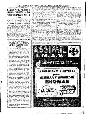 ABC MADRID 18-02-1973 página 31