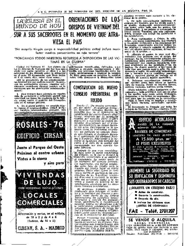 ABC MADRID 18-02-1973 página 33