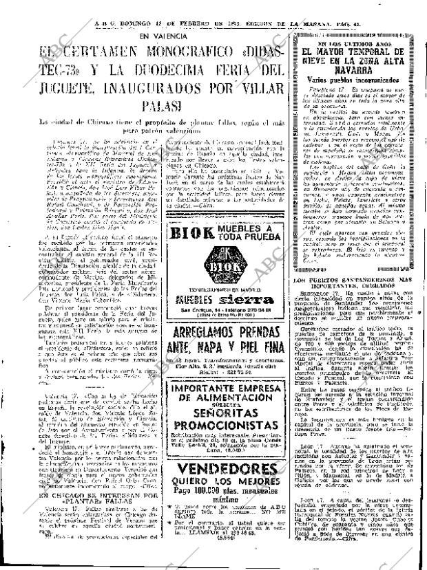 ABC MADRID 18-02-1973 página 41
