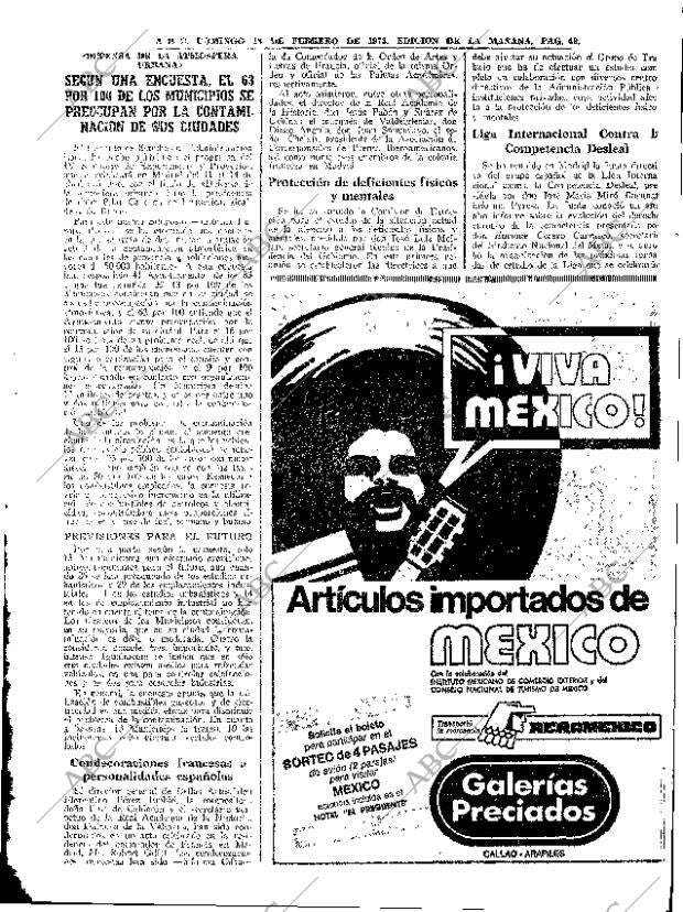 ABC MADRID 18-02-1973 página 49