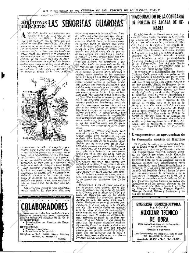 ABC MADRID 18-02-1973 página 51