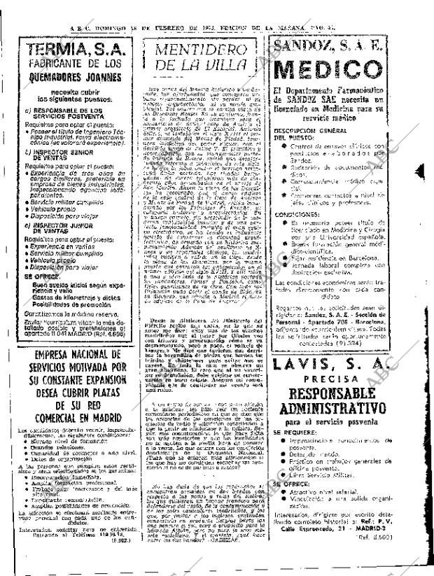 ABC MADRID 18-02-1973 página 52