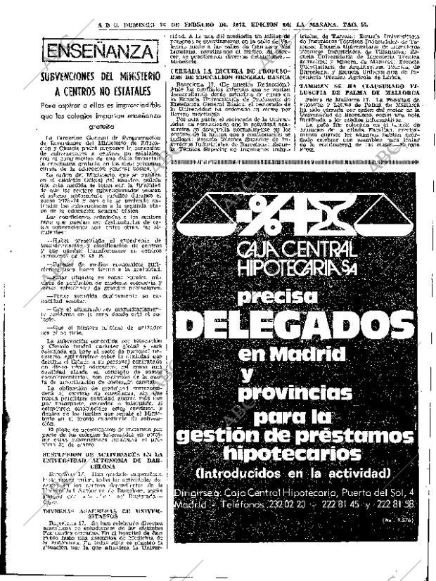 ABC MADRID 18-02-1973 página 55