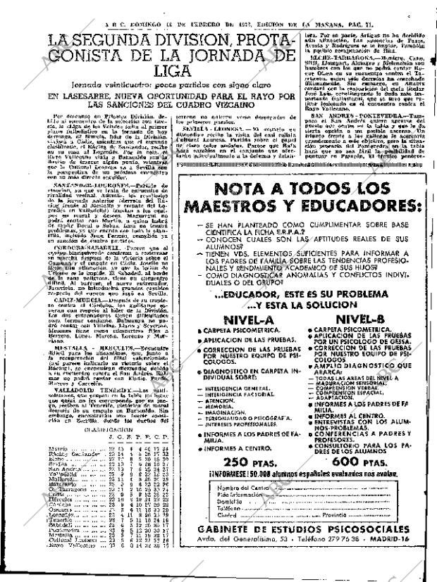 ABC MADRID 18-02-1973 página 71