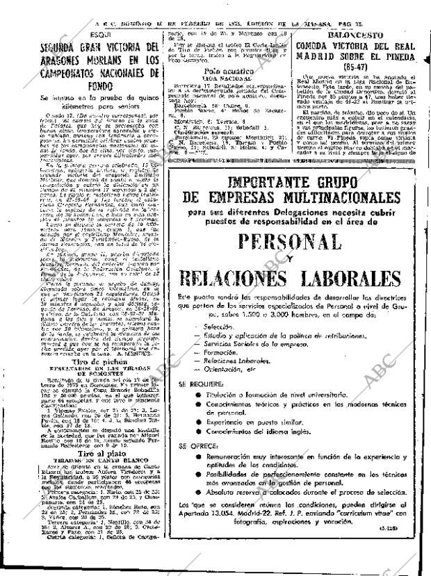 ABC MADRID 18-02-1973 página 73