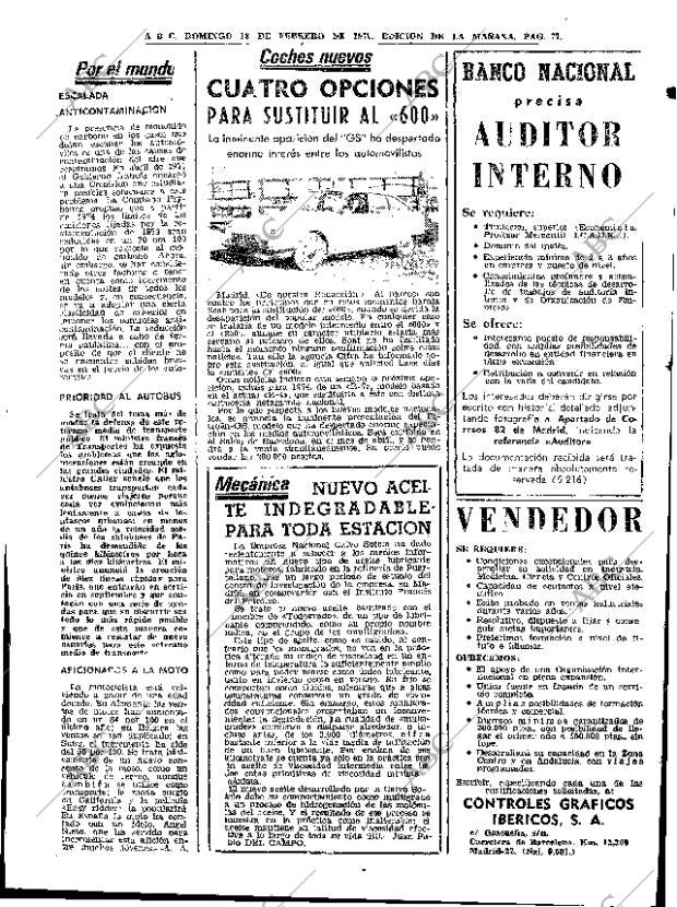 ABC MADRID 18-02-1973 página 77