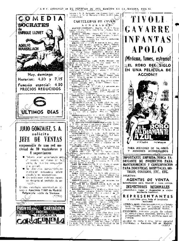 ABC MADRID 18-02-1973 página 87