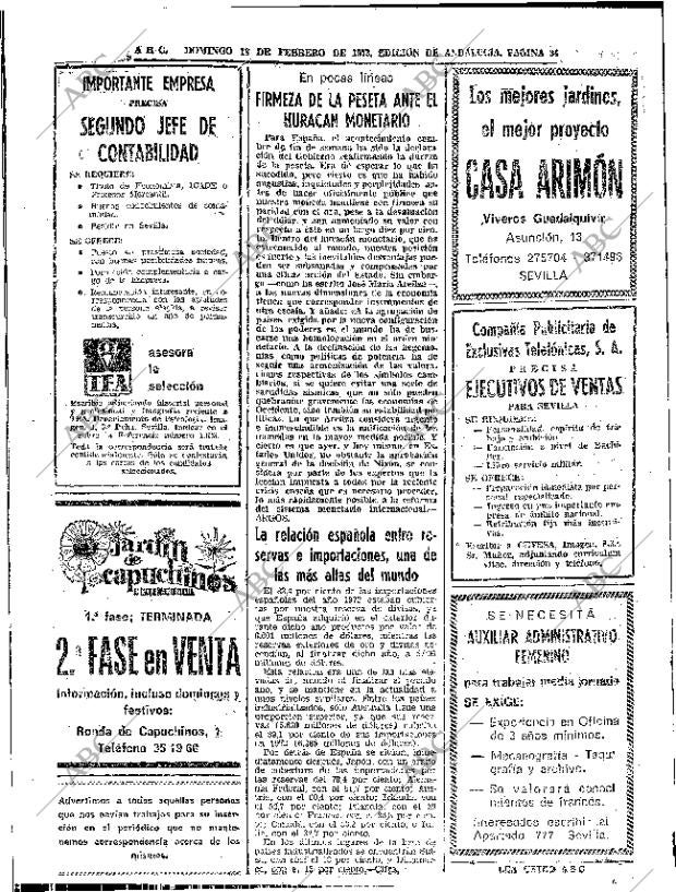 ABC SEVILLA 18-02-1973 página 34