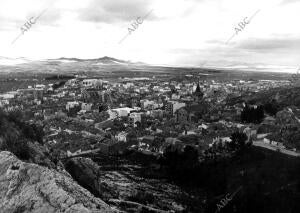 Vista general del pueblo de Yecla en Murcia