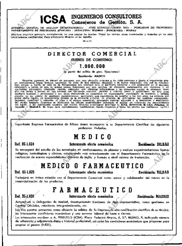 ABC MADRID 20-02-1973 página 20