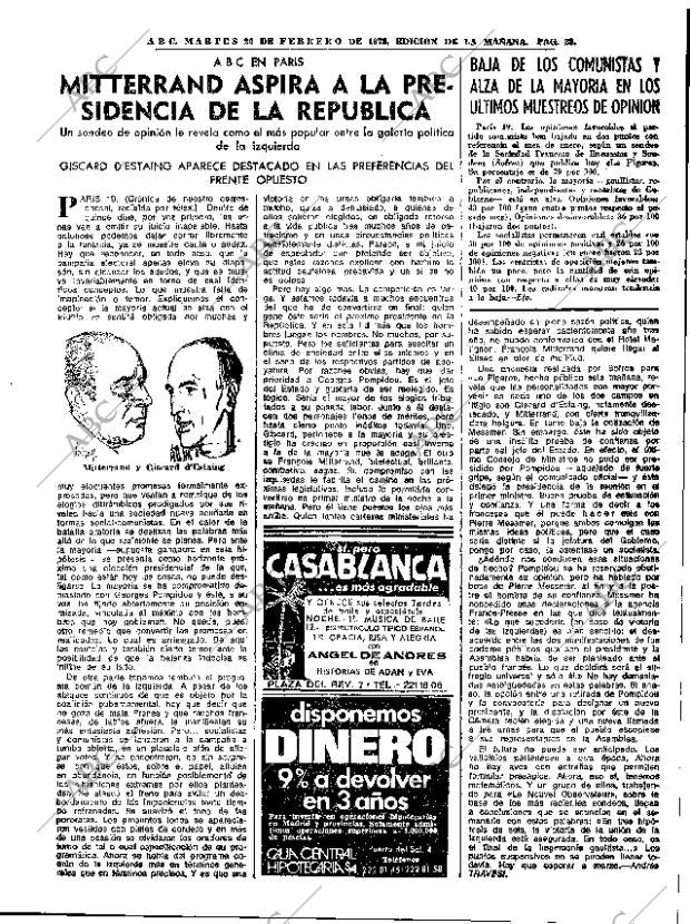 ABC MADRID 20-02-1973 página 23