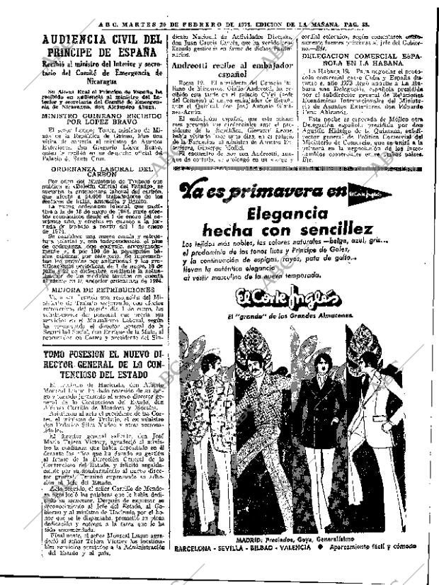 ABC MADRID 20-02-1973 página 33